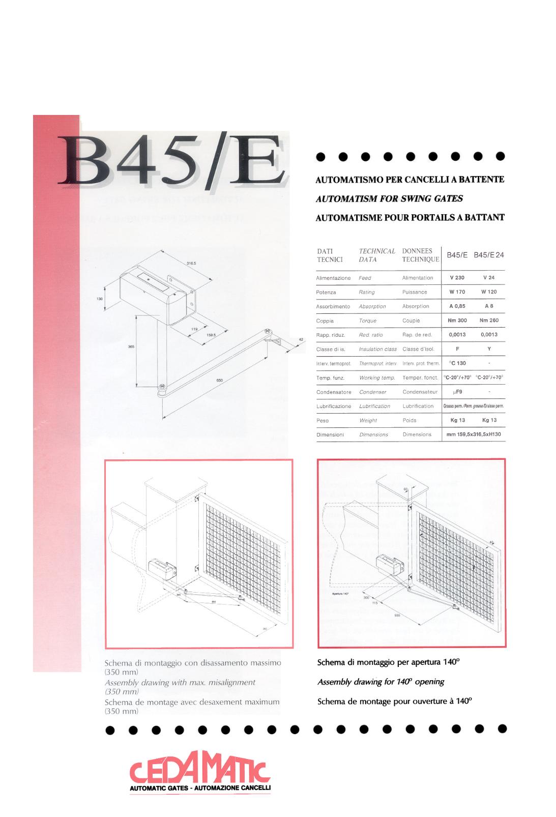 Automation Barrier S-328 Specification