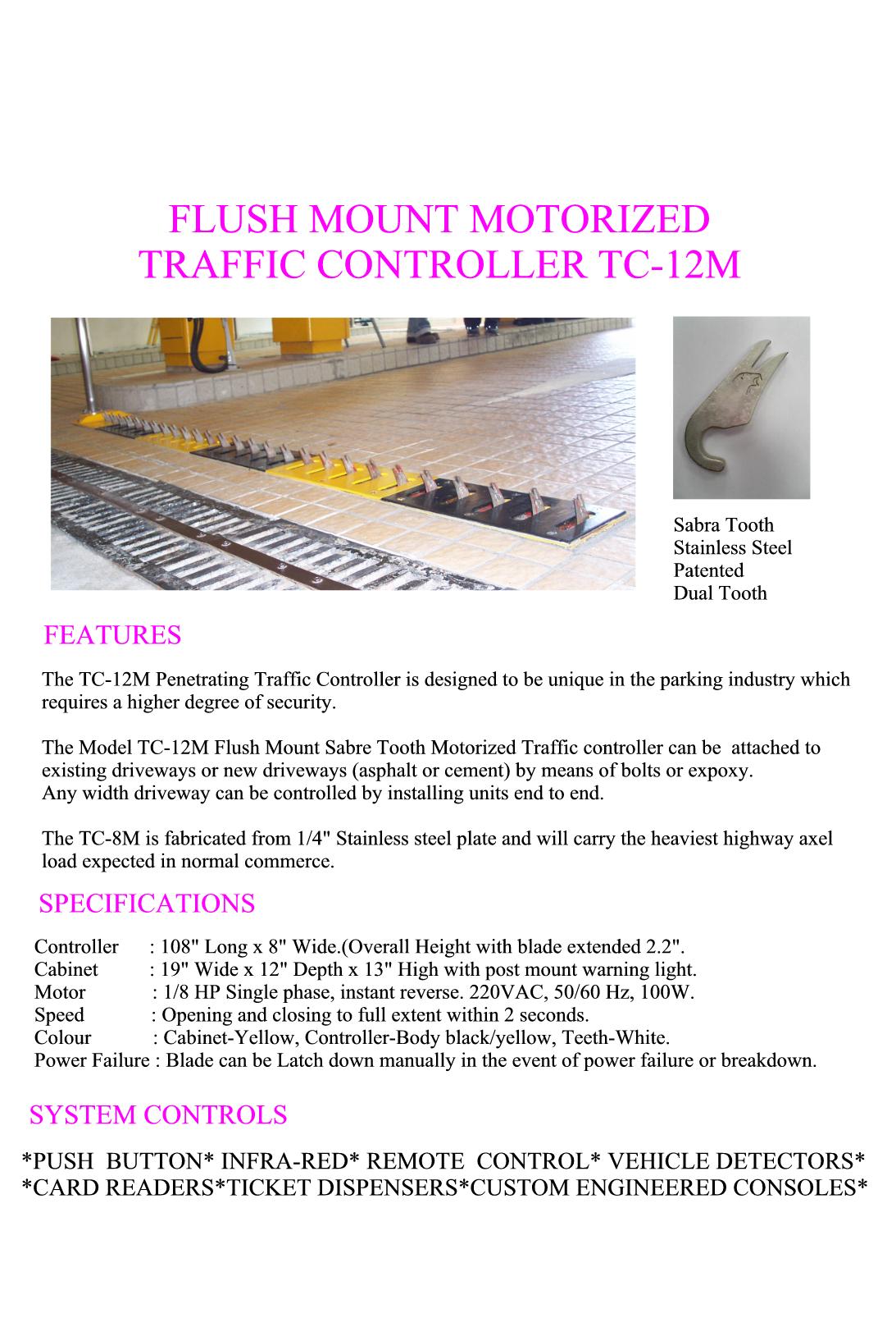 Surface Mount Motorized Traffic Controller TC-8M